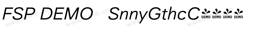 FSP DEMO   SnnyGthcC字体转换